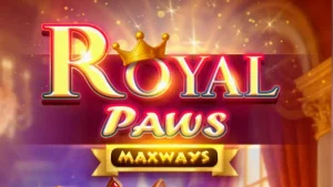 Tampilan antarmuka slot Royal Paws Maxways di perangkat mobile dengan grafis mewah