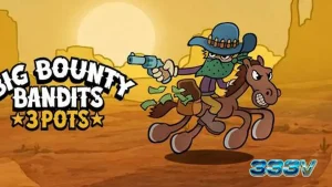Tampilan visual permainan slot Big Bounty Bandits: 3 Pots dengan tema Wild West